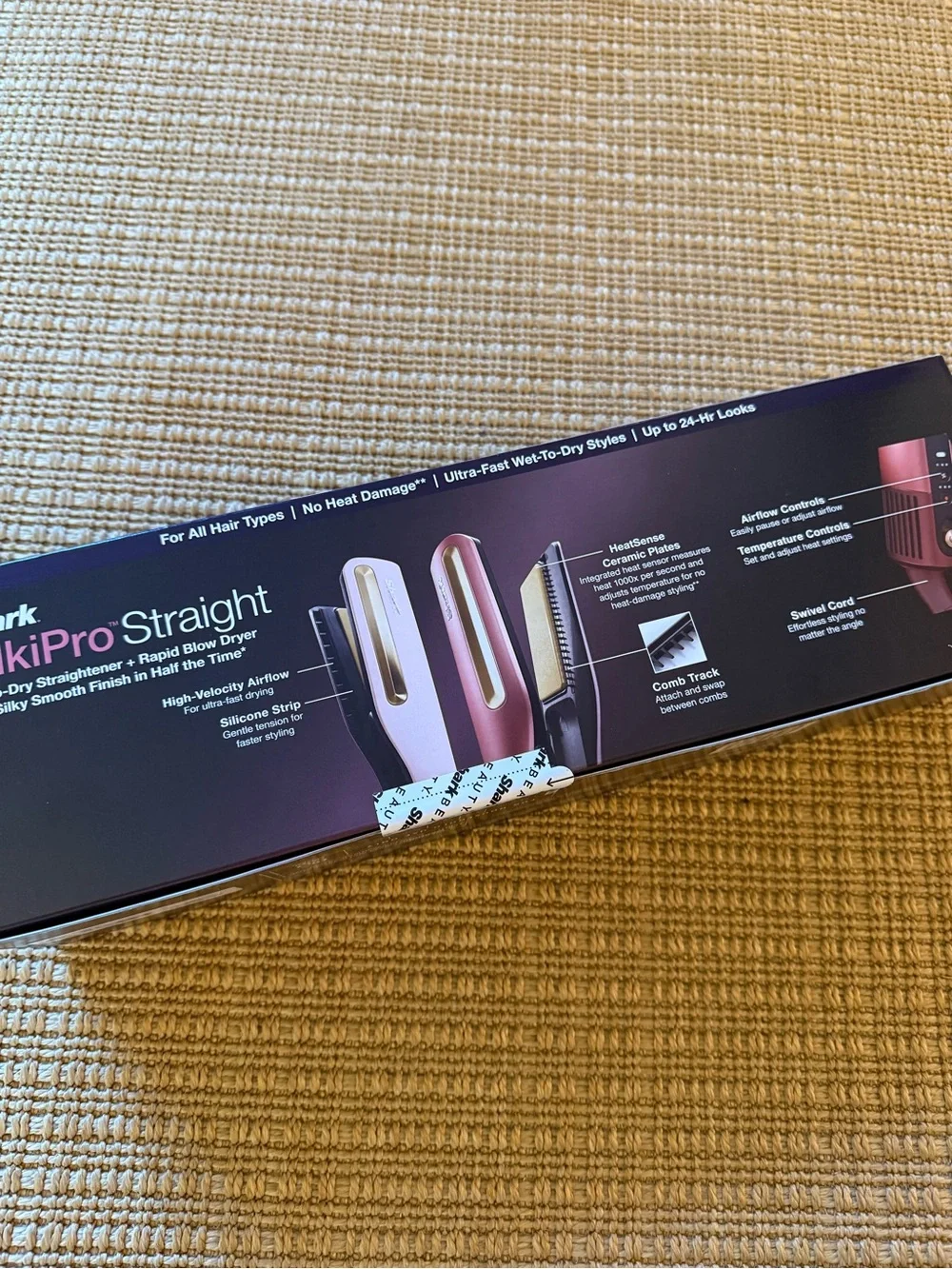 Shark Beauty SilkiPro Straight Wet to Dry Straightener + Rapid Blow Dryer NWT